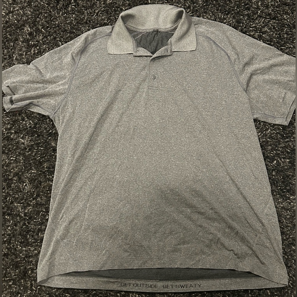 Lululemon Mens Gray Polo/Golf Shirt